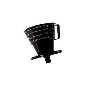 Suporte Para Filtro de Café Decorado Plástico Preto 9094 - Plasútil