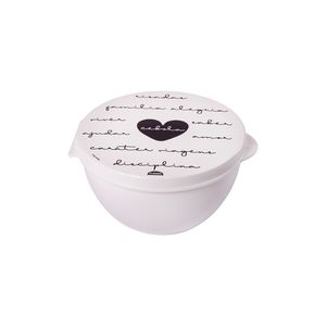 Porta Mix Cebola Decorado Plástico Branco P 13956 - Plasútil