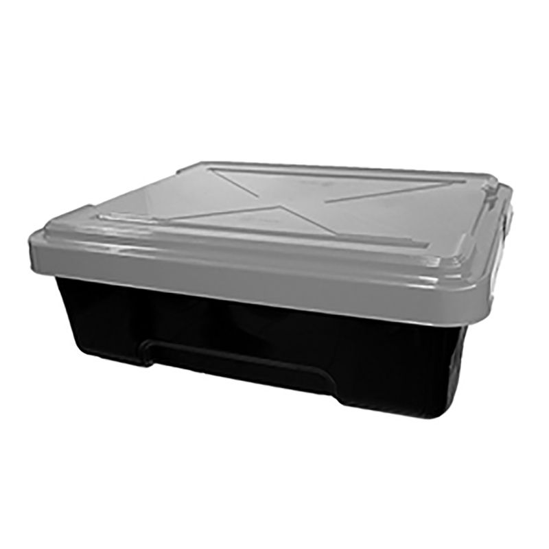 Caixa_Organizadora_Com_Tampa_Plástico_Preta_6531_Pro_33_Litros_Ref.3015_Plastex
