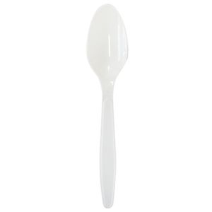 Colher Linha Forte Plástico Ps Branca 20 Unidades TBFCRB20F - Bello Festas