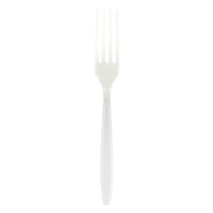 Garfo Linha Forte Plástico Ps Branca 20 Unidades Ref.TBFGRB20F Bello Festas