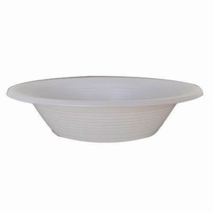 Prato Fundo Plástico Branco 21cm 10 Unidades PFB21 - Bello Festas
