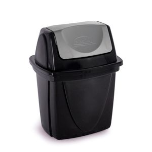 Lixeira  Ecoblack Tampa Basculante 4,9 Litros - Plasútil
