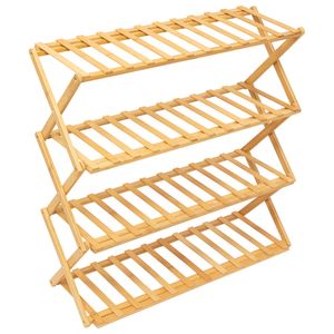 Sapateira 5 Andares Safona Bambu 68x25x67cm LM2103 - honeyhome