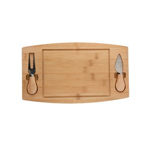 Conjunto para Queijo Futuro Sulco Bambu Inox 410 3 Peças 19x33x1,5cm LM1788 - honeyhome