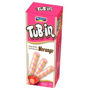 Biscoito Tub-in Com Recheio Morango 48g 4673  - Montevergine
