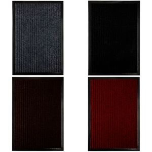 Tapete Entrada Retangular Elite Plástico PVC e Poliéster Sortido 40x60cm LM1899 - honeyhome