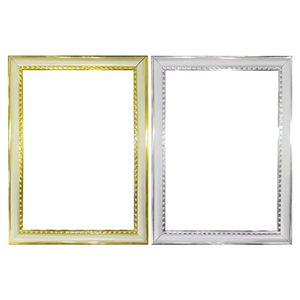 Espelho em Vidro Moldura Plástica Decorada Tamanho P Sortido 20x15x0,8cm LM1696 - honeyhome