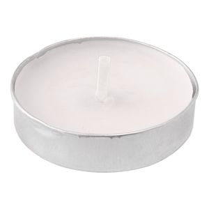 Kit Velas Decorativas Cera Branca Com Base Alumínio 6 Peças 3,3x1cm LM2409 - honeyhome