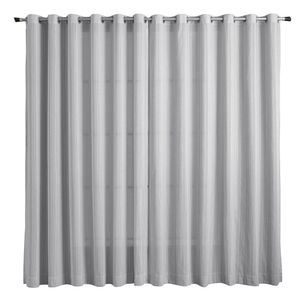Cortina Cordoba Algodão E Poliéster Cinza 260x230cm 18332 - BecaDecor