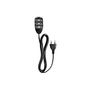 Extensão Eletrica 3 Tomadas 2 Pinos 2003 Preta 10a 3 Metros 4830150 - Intelbras