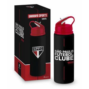 Garrafa Sports 500ml Alumínio Times São Paulo 13036 - Brasfoot