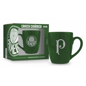 Caneca Cerâmica Prime Times 350ml Palmeiras 12936 - Brasfoot
