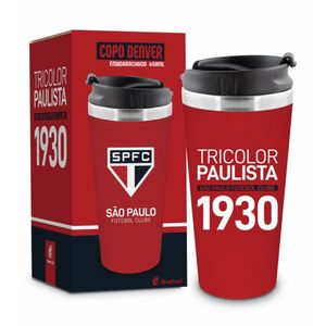 Copo Térmico Denver Plástico Emborrachado 450ml São Paulo 1 13207 - Brasfoot