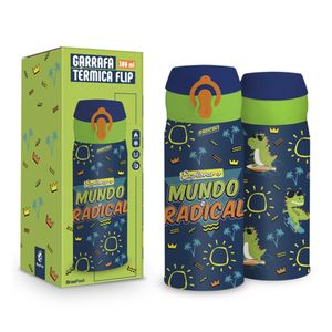 Garrafa Térmica Flip Inox 300ml Mundo Radical 14163 - Brasfoot