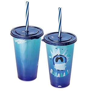 Copo Divertidamente Plástico Sortido 500ml 16980 - Plasúti