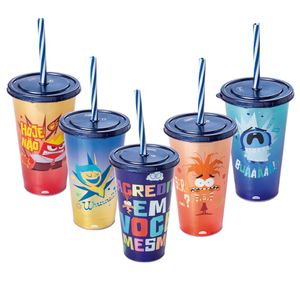 Copo Divertidamente Plástico Sortido 500ml 16980 - Plasúti