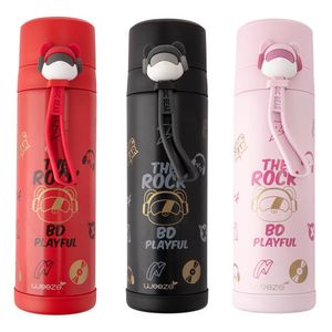 Garrafa Térmica 500ml Bear Com Alça Inox Sortida 6,9x6,9x24cm CB3765 - Moment