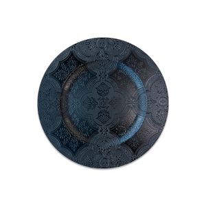Sousplat Versalhes Preto Fosco 33cm B5134PO - Nsw