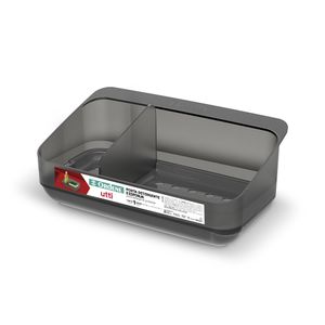 Porta Detergente E Esponja Utti Plástico Fumê 8,1x20x10,6cm OR45920 - Ordene