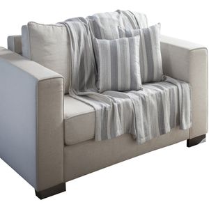 Kit Manta Sofá 3 Peças Vaticano Cor0008 Chumbo 20242 - BecaDecor