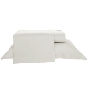 Fronha Avulsa 3 Abas 180 Fios 100% Algodão Bege 50x70cm 20268 - Beca Home