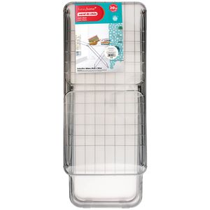 Varal de Chão Portátil Moderna com Abas 20kg Ferro Prata 180x50x108cm LM2927MO - honeyhome