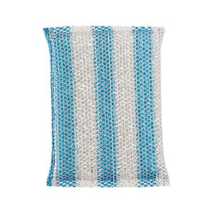 Esponja Para Louças Moderna Cinza E Azul Arame 13x8,5x1,5cm LM2508MO - honeyhome