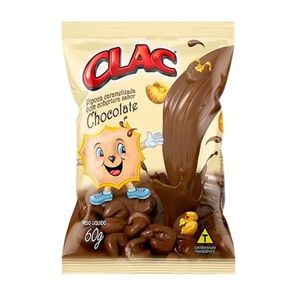 Pipoca Caramelizada Cobertura Sabor Chocolate 60g 15 - Clac