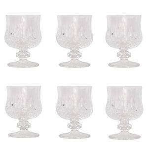 Jogo Taças Para Licor Vidro Transparente 180ml 6 Peças 4x4,6x6,8cm LM2693 - honeyhome