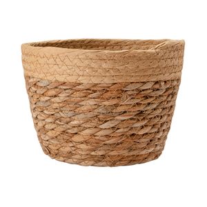 Cachepot PP Ambiente Papel E Palha Milho 19x19x13cm LM3027AMB - honeyhome