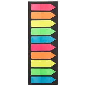Jogo Bloco de Notas Autoadesivas 10 Blocos 20 Folhas Papel Sortido 15,5x5,5cm Ref.LM2611PAP honeyhome