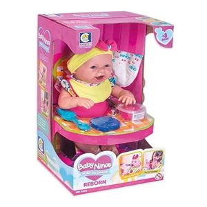 Boneca Reborn Hora do Lanche Baby Ninos 2406 - Cotiplás