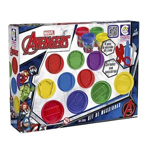 Kit Massinha de Modelar Carimbo Marvel Avengers 2698 - Cotiplás