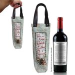 Sacola_Porta_Vinho_Tecido_Alça_de_Couro_Bonecos_de_Neve_Ref.PVN1071_Nsw