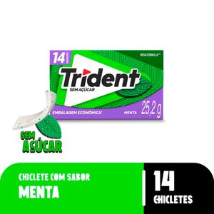 Goma de Mascar Trident 14s Menta 25,2g 1136 - Trident