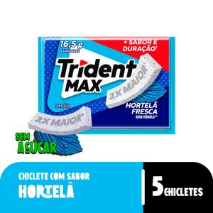 Goma de Mascar Trident Max Hortelã Fresca 16,5g 1551 - Trident