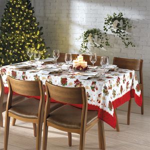 Toalha Mesa Retangular Athenas Estampa 111 Natal 160x250cm 30006258 - Dohler