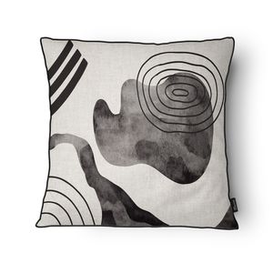 Capa Almofada Essência ES24112C Veludo Com Cordão Abstrata Cinza 43x43cm ES24112C - Tuti Gottô