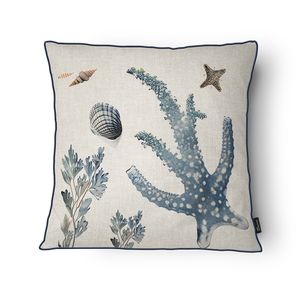 Capa Almofada Marítima MA2406 Linho Com Cordão 43x43cm MA2406 - Tuti Gottô