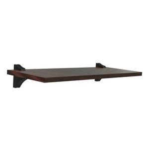 Kit Prateleira Com Suportes Em Abs Chocolate 60x25cm KPC602515UV - Brasforma