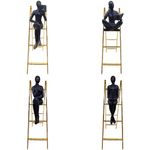 Estatueta_Pensador_Na_Escada_Resina_Aço_Inox_Preto_E_Dourado_7,5x20,3x27,5cm_Ref.LM2845_honeyhome