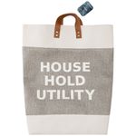 Cesto_Multiúso_Ambiente_Poliéster_Eva_Cinza_E_Branco_35x35x50cm_Ref.LM2490AMB_honeyhome