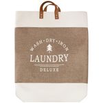 Cesto_Ambiente_Poliéster_Eva_Plástico_Marrom_E_Branco_35x35x56cm_Ref.LM2488AMB_honeyhome