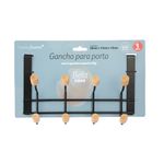 Gancho_Portátil_Para_Porta_Com_8_Ganchos_Suporta_Até_3kg_Bambu_E_Ferro_Preto_28x14x18cm_Ref.LM2383BEL_honeyhome