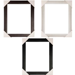 Espelho Decorativo Retangular Moldura MDF Sortido 36,5x46,3x1,5cm LM2836 - honeyhome