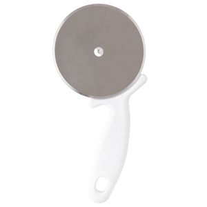 Cortador de Pizza Aço Inox E Plástico Branco 19,5x9cm LM2345BLK - honeyhome