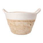 Cesto_Decorativo_M_Ambiente_Bicolor_Palha_Milho_E_Algodão_29x29x20cm_Ref.LM2492AMB_honeyhome