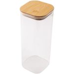 Pote_Hermético_Quadrado_Futuro_Com_Tampa_Vidro_E_Bambu_1500ml_10x10x25cm_Ref.LM2557FTO_honeyhome