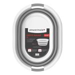Balde/_Cesto_Multiuso_Retrátil_26_Litros_Plástico_Branco/_Cinza_Ref.126033809165_Powermaid